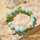 FuAttract Harmony Clarity Angel Numbers Amazonite Green Grape Serpentine Jade Pearl Bracelet - image 1