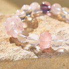 FuAttract Angel Numbers Inner Peace Bracelet – Clear Quartz Rose Quartz & Amethyst Healing Bracelet - image 5