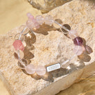FuAttract Angel Numbers Inner Peace Bracelet – Clear Quartz Rose Quartz & Amethyst Healing Bracelet - image 2
