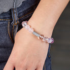 FuAttract Angel Numbers Inner Peace Bracelet – Clear Quartz Rose Quartz & Amethyst Healing Bracelet - image 3