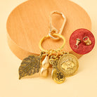 FuAttract Fortune Protection Chinese Zodiac Calabash Cinnabar Brass Keychain - Rat - image 0