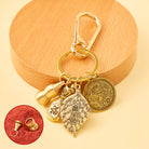 FuAttract Fortune Protection Chinese Zodiac Calabash Cinnabar Brass Keychain - Dragon - image 9
