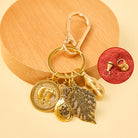 FuAttract Fortune Protection Chinese Zodiac Calabash Cinnabar Brass Keychain - Pig - image 16