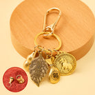 FuAttract Fortune Protection Chinese Zodiac Calabash Cinnabar Brass Keychain - Dog - image 15