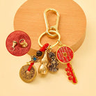 FuAttract Wealth Fortune Pixiu Chinese Zodiac Calabash Brass Keychain - Horse - image 6