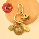 FuAttract Fortune Protection Energy Flow Chinese Zodiac Brass Keychain - Rat - image 0