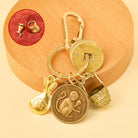 FuAttract Fortune Protection Energy Flow Chinese Zodiac Brass Keychain - Monkey - image 8