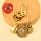 FuAttract Fortune Protection Energy Flow Chinese Zodiac Brass Keychain - Rooster - image 9