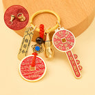 FuAttract Wealth Luck Protection Chinese Zodiac Cinnabar Calabash Keychain - Tiger - image 2