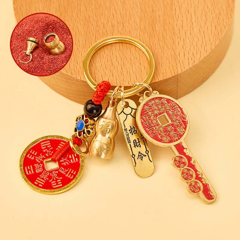 FuAttract Wealth Luck Protection Chinese Zodiac Cinnabar Calabash Keychain - Pig - image 11