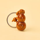 FuAttract Luck Positive Energy Chinese Zodiac Calabash Peach Wood Keychain - Horse - image 6