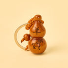 FuAttract Luck Positive Energy Chinese Zodiac Calabash Peach Wood Keychain - Goat - image 7