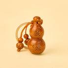 FuAttract Luck Positive Energy Chinese Zodiac Calabash Peach Wood Keychain - Monkey - image 8