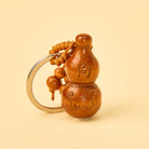 FuAttract Luck Positive Energy Chinese Zodiac Calabash Peach Wood Keychain - Dog - image 10