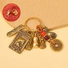 FREE Today: Wealth Fortune Pixiu Chinese Zodiac Cinnabar Calabash Keychain - Ox - image 1