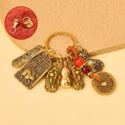 FREE Today: Wealth Fortune Pixiu Chinese Zodiac Cinnabar Calabash Keychain - Rabbit - image 3