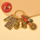 FREE Today: Wealth Fortune Pixiu Chinese Zodiac Cinnabar Calabash Keychain - Snake - image 5