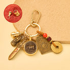FuAttract Protection Wealth Pixiu Chinese Zodiac Guardian Calabash Cinnabar Keychain - Ox - image 1