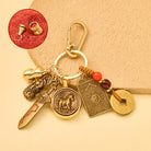 FuAttract Protection Wealth Pixiu Chinese Zodiac Guardian Calabash Cinnabar Keychain - Horse - image 6