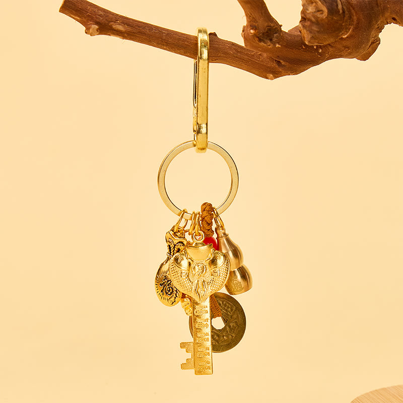 FREE Today: Wealth Luck Protection Pixiu Chinese Zodiac Cinnabar Calabash Keychain - image 13