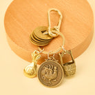 FuAttract Fortune Protection Energy Flow Chinese Zodiac Brass Keychain - Rooster - image 9