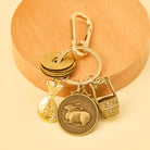 FuAttract Fortune Protection Energy Flow Chinese Zodiac Brass Keychain - Rabbit - image 3