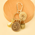 FuAttract Fortune Protection Energy Flow Chinese Zodiac Brass Keychain - image 5