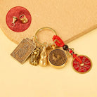 FuAttract Wealth Fortune Pixiu Chinese Zodiac Guardian Deity Calabash Cinnabar Keychain  - Monkey - image 12
