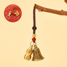 FuAttract Protection Chinese Zodiac Calabash Cinnabar Mantra Om Mani Mantra Bell Brass Keychain - Dog - image 10