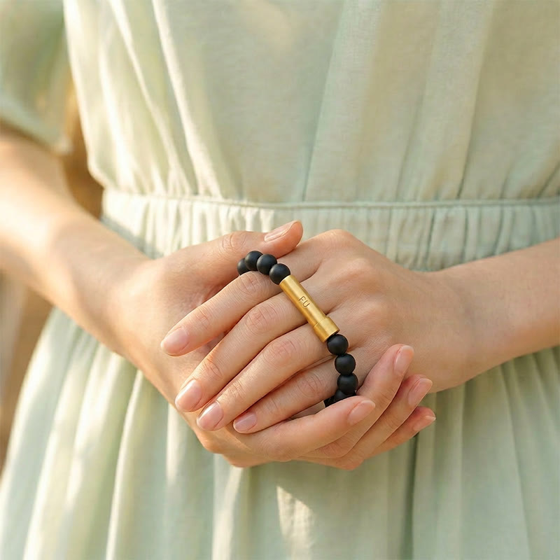 FuAttract Wishbeads Protection & Strength – Black Onyx Intention Bracelet - image 6