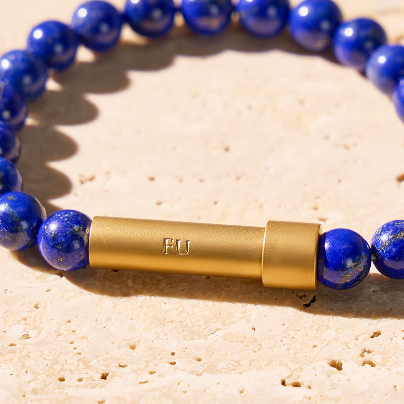 FuAttract Wishbeads Intuition & Truth – Lapis Lazuli Intention Bracelet - image 4