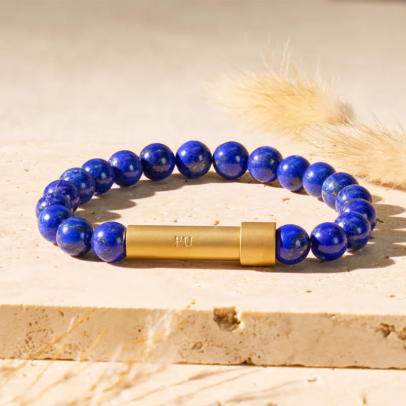 FuAttract Wishbeads Intuition & Truth – Lapis Lazuli Intention Bracelet - image 2