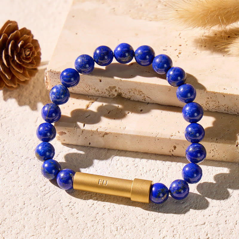 FuAttract Wishbeads Intuition & Truth – Lapis Lazuli Intention Bracelet - image 3