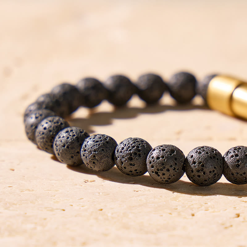 FuAttract Wishbeads Strength Protection – Lava Rock Intention Bracelet - image 5