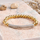 FuAttract Beautiful Girl You Were Made To Do Great Things Tube Bead Bracelet - Stainless Steel - Silver - image 29