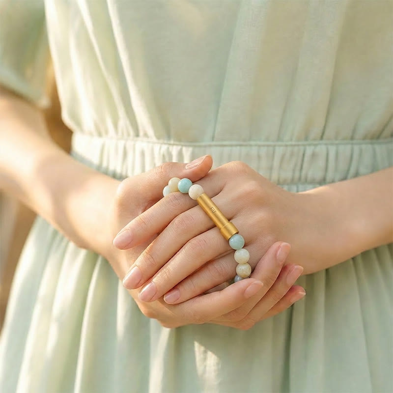 FuAttract Wishbeads Clarity & Balance – Amazonite Intention Bracelet - image 6