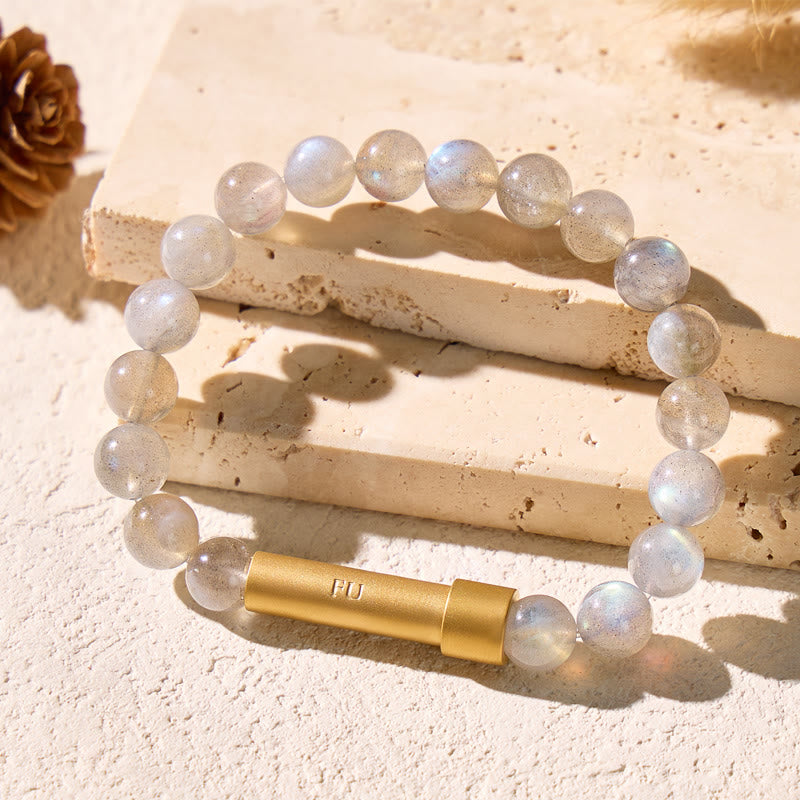 FuAttract Wishbeads Insight Protection Labradorite Intention Bracelet - image 3