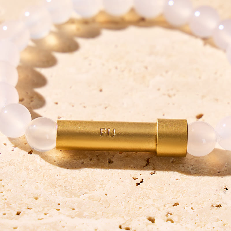 FuAttract Wishbeads Peace Balance – White Agate Intention Bracelet - image 4