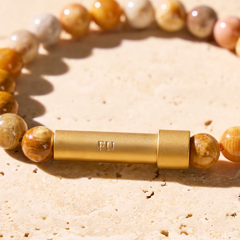 FuAttract Wishbeads Happiness Positivity Crazy Lace Agate Intention Bracelet - image 4