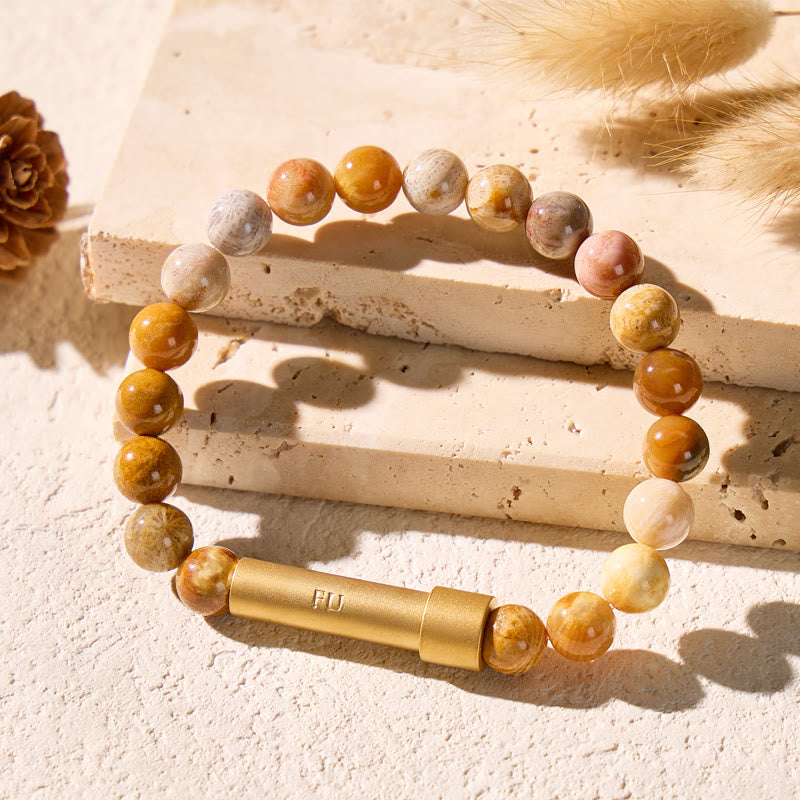 FuAttract Wishbeads Happiness Positivity Crazy Lace Agate Intention Bracelet - image 3