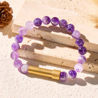 FuAttract Wishbeads Calm Focus & Inner Wisdom – Amethyst Intention Bracelet - image 3