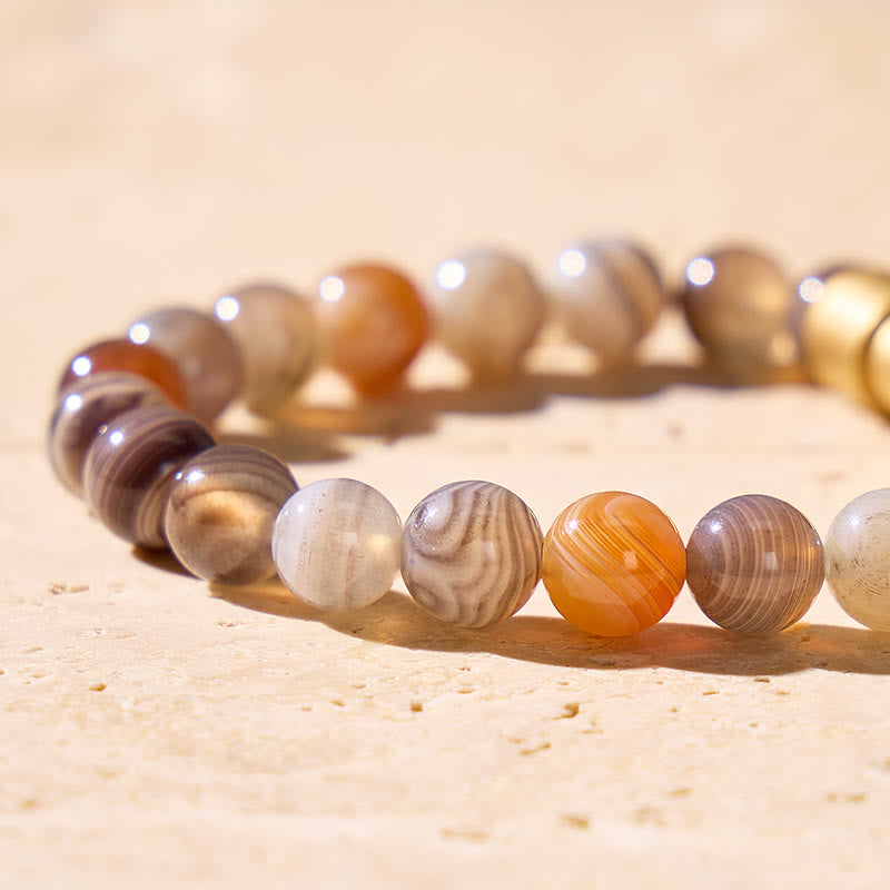 FuAttract Wishbeads Balance & Growth – Botswana Agate Intention Bracelet - image 5