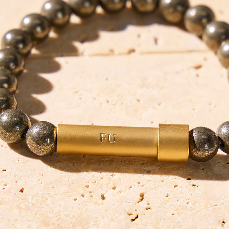 FuAttract Wishbeads Prosperity & Focus – Pyrite Intention Bracelet - image 4