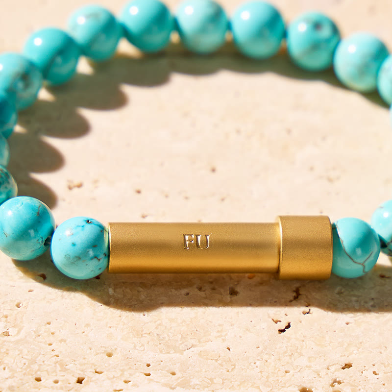 FuAttract Wishbeads Protection & Positive Energy – Turquoise Intention Bracelet - image 4