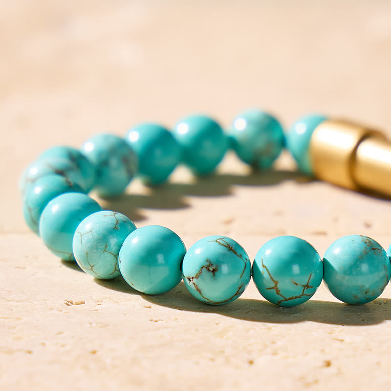 FuAttract Wishbeads Protection & Positive Energy – Turquoise Intention Bracelet - image 5
