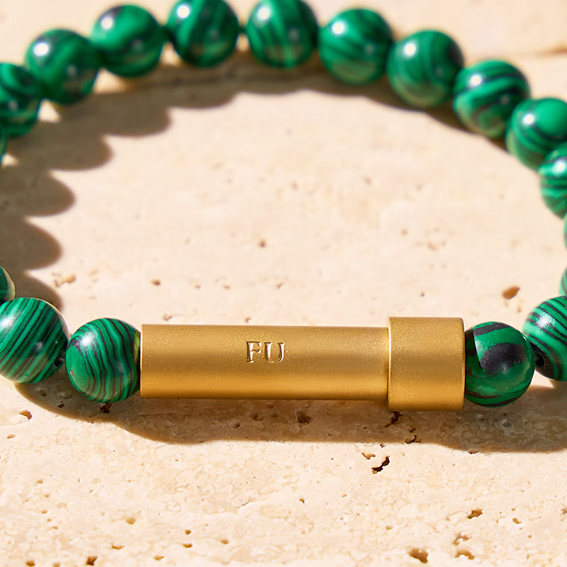 FuAttract Wishbeads Healing & Heart Energy – Malachite Intention Bracelet - image 4