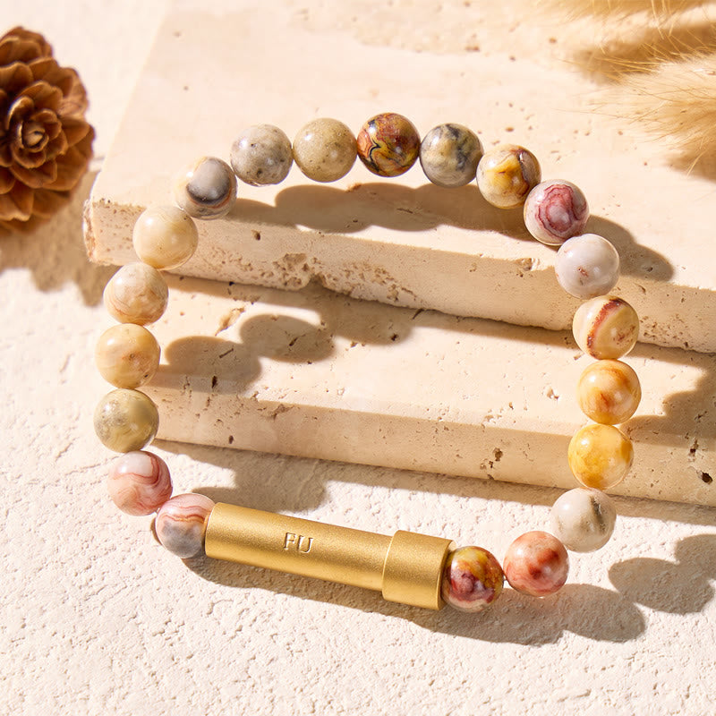 FuAttract Wishbeads Growth Balance Chrysanthemum Stone Intention Bracelet - image 3