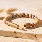 FuAttract Wishbeads Growth Balance Chrysanthemum Stone Intention Bracelet - 8mm - image 0