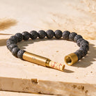 FuAttract Wishbeads Strength Protection – Lava Rock Intention Bracelet - 8mm - image 0