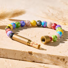 FuAttract Wishbeads Balance & Energy Flow – Seven Chakra Crystal Intention Bracelet - 17.4cm - image 0